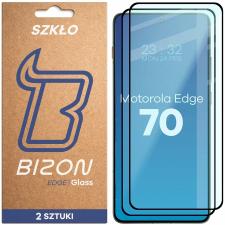 Set 2 folii sticla securizata Bizon Glass Edge Duo compatibile cu Motorola Edge 70, Negru