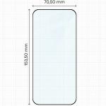 Set 2 folii sticla securizata Bizon Glass Edge Duo compatibile cu Oppo Find X9, Negru 3 - lerato.ro