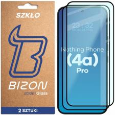 Set 2 folii sticla securizata Bizon Glass Edge Duo compatibile cu Nothing Phone (4a) Pro, Negru