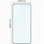 Set 2 folii sticla securizata Bizon Glass Edge Duo compatibile cu Xiaomi Poco X8 Pro Max, Negru 3 - lerato.ro