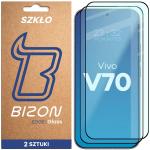Set 2 folii sticla securizata Bizon Glass Edge Duo compatibile cu Vivo V70 5G, Negru 2 - lerato.ro