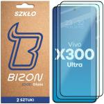 Set 2 folii sticla securizata Bizon Glass Edge Duo compatibile cu Vivo X300 Ultra, Negru 2 - lerato.ro