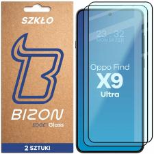 Set 2 folii sticla securizata Bizon Glass Edge Duo compatibile cu Oppo Find X9 Ultra, Negru