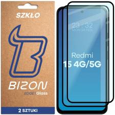 Set 2 folii sticla securizata Bizon Glass Edge Duo compatibile cu Xiaomi Redmi 15 4G / 5G, Negru