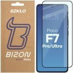 Folie sticla securizata Bizon Glass Edge 2 compatibila cu Xiaomi Poco F7 Pro / F7 Ultra, Negru 2 - lerato.ro