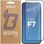 Folie sticla securizata Bizon Glass Edge 2 compatibila cu Xiaomi Poco F7, Negru 2 - lerato.ro