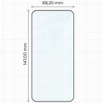 Folie sticla securizata Bizon Glass Edge 2 compatibila cu Vivo X300, Negru 3 - lerato.ro