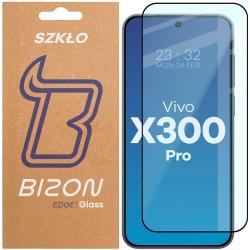 Folie sticla securizata Bizon Glass Edge 2 compatibila cu Vivo X300 Pro, Negru
