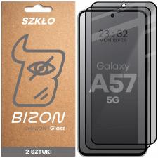 Set 2 folii sticla securizata Bizon Glass Edge Shadow Duo Privacy compatibile cu Samsung Galaxy A57 5G, Negru
