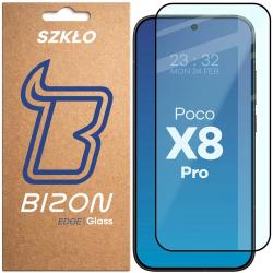 Folie sticla securizata Bizon Glass Edge compatibila cu Xiaomi Poco X8 Pro, Negru