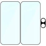 Set protectie 3in1 Bizon Glass Edge Pack, 2 folii sticla ecran + 1 folie sticla camera foto, compatibil cu Xiaomi Poco X8 Pro, Negru 7 - lerato.ro