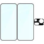 Set protectie 3in1 Bizon Glass Edge Pack, 2 folii sticla ecran + 1 folie sticla camera foto, compatibil cu Nothing Phone (4a) Pro, Negru 7 - lerato.ro
