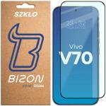 Folie sticla securizata Bizon Glass Edge compatibila cu Vivo V70 5G, Negru 2 - lerato.ro