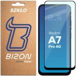 Folie sticla securizata Bizon Glass Edge compatibila cu Xiaomi Redmi A7 Pro 4G, Negru 2 - lerato.ro