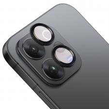 Folie sticla camera foto Bizon Glass Snap Lens compatibila cu Vivo V70 5G, Negru
