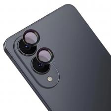 Folie sticla securizata camera foto Bizon Glass Snap Lens compatibila cu Samsung Galaxy S25 Edge, Negru