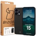 Carcasa Bizon Shell compatibila cu Oppo Reno 15, Negru 7 - lerato.ro