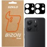 Set 2 folii sticla securizata camera foto Bizon Glass Lens compatibile cu Xiaomi Redmi Note 14 5G, Negru 4 - lerato.ro
