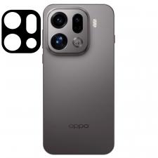 Set 2 folii sticla securizata camera foto Bizon Glass Lens compatibile cu Oppo Find X9 Pro, Negru