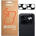 Set 2 folii sticla securizata camera foto Bizon Glass Lens compatibile cu Nothing Phone (4a) Pro, Negru 3 - lerato.ro
