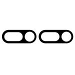 Set 2 folii sticla securizata camera foto Bizon Glass Lens compatibile cu Nothing Phone (4a), Negru 4 - lerato.ro