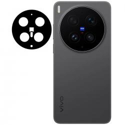 Set 2 folii sticla securizata camera foto Bizon Glass Lens compatibile cu Vivo X300 Ultra, Negru