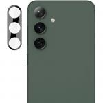 Set 2 folii sticla securizata camera foto Bizon Glass Lens compatibile cu Samsung Galaxy S24 Plus, Negru 2 - lerato.ro