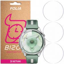 Set 3 folii de protectie Bizon HydroFlex compatibila cu Huawei Watch GT6 46 mm, Transparent