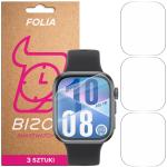 Set 3 folii de protectie Bizon HydroFlex compatibila cu Huawei Watch Fit 4, Transparent 2 - lerato.ro