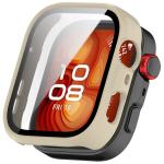 Carcasa cu protectie ecran BizonMobile Adamo compatibila cu Huawei Watch Fit 5 Pro, Bej 2 - lerato.ro