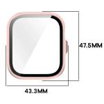 Carcasa cu protectie ecran BizonMobile Adamo compatibila cu Huawei Watch Fit 5 Pro, Satin Pink 3 - lerato.ro