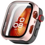 Carcasa cu protectie ecran BizonMobile Adamo compatibila cu Huawei Watch Fit 5 Pro, Satin Pink 2 - lerato.ro