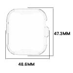 Carcasa cu protectie ecran BizonMobile Felipe compatibila cu Huawei Watch Fit 5 Pro, Transparent 3 - lerato.ro