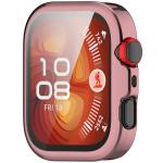 Carcasa cu protectie ecran BizonMobile Felipe compatibila cu Huawei Watch Fit 5 Pro, Roz 9 - lerato.ro