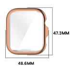 Carcasa cu protectie ecran BizonMobile Felipe compatibila cu Huawei Watch Fit 5 Pro, Rose Gold 3 - lerato.ro