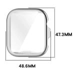 Carcasa cu protectie ecran BizonMobile Felipe compatibila cu Huawei Watch Fit 5 Pro, Silver 3 - lerato.ro