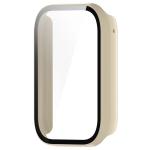 Carcasa cu protectie ecran BizonMobile Adamo compatibila cu Xiaomi Smart Band 10 Pro, Bej 4 - lerato.ro