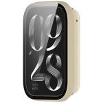 Carcasa cu protectie ecran BizonMobile Adamo compatibila cu Xiaomi Smart Band 10 Pro, Bej 6 - lerato.ro