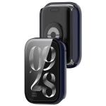 Carcasa cu protectie ecran BizonMobile Adamo compatibila cu Xiaomi Smart Band 10 Pro, Albastru 5 - lerato.ro