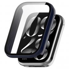 Carcasa cu protectie ecran BizonMobile Adamo compatibila cu Xiaomi Smart Band 10 Pro, Albastru