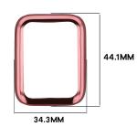 Carcasa cu protectie ecran BizonMobile Felipe compatibila cu Xiaomi Smart Band 10 Pro, Roz 3 - lerato.ro