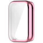 Carcasa cu protectie ecran BizonMobile Felipe compatibila cu Xiaomi Smart Band 10 Pro, Roz 4 - lerato.ro