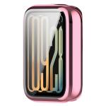 Carcasa cu protectie ecran BizonMobile Felipe compatibila cu Xiaomi Smart Band 10 Pro, Roz 9 - lerato.ro