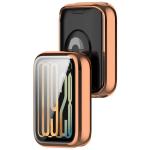 Carcasa cu protectie ecran BizonMobile Felipe compatibila cu Xiaomi Smart Band 10 Pro, Rose Gold 8 - lerato.ro