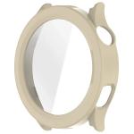 Carcasa cu protectie ecran BizonMobile Adamo compatibila cu Xiaomi Watch S5, Bej 4 - lerato.ro