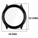Carcasa cu protectie ecran BizonMobile Adamo compatibila cu Xiaomi Watch S5, Negru 3 - lerato.ro