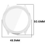 Carcasa cu protectie ecran BizonMobile Adamo compatibila cu Xiaomi Watch S5, Transparent 3 - lerato.ro