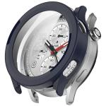 Carcasa cu protectie ecran BizonMobile Adamo compatibila cu Xiaomi Watch S5, Albastru 2 - lerato.ro