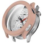 Carcasa cu protectie ecran BizonMobile Adamo compatibila cu Xiaomi Watch S5, Roz 2 - lerato.ro