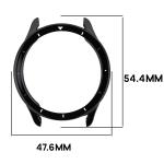 Carcasa cu protectie ecran BizonMobile Felipe compatibila cu Xiaomi Watch S5, Negru 3 - lerato.ro